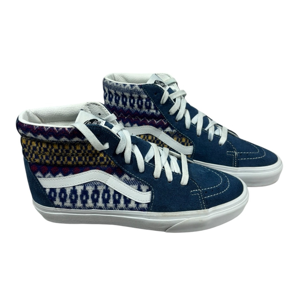 Vans 5K 8- Hi Fair Isle boho sneakers men’s 8 - woman’s 9.5